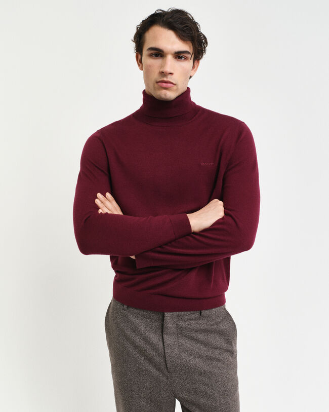 Pull col roulé en laine mérinos extrafine