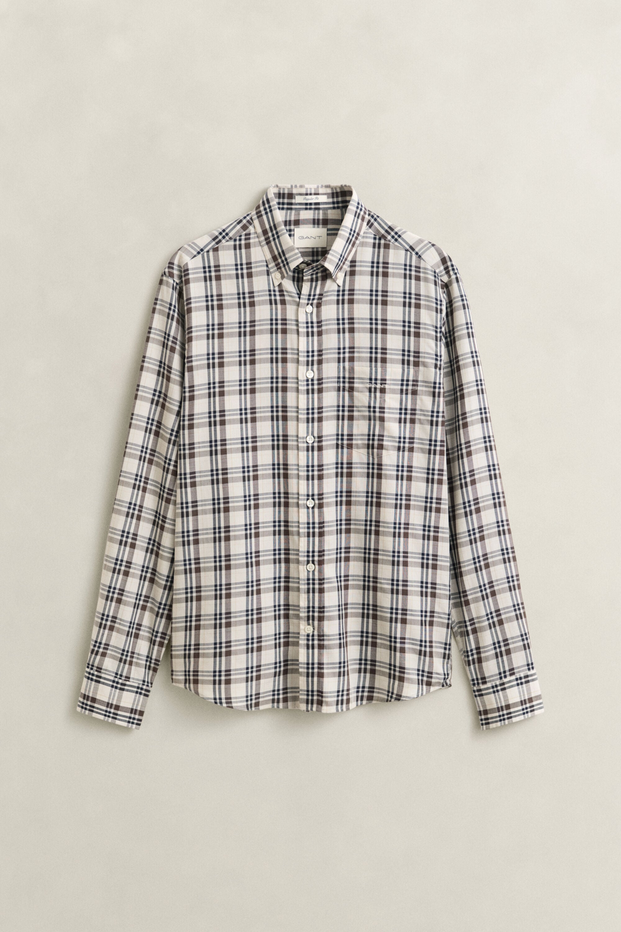 Chemise en sergé à carreaux