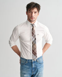 Chemise slim fit en popeline stretch