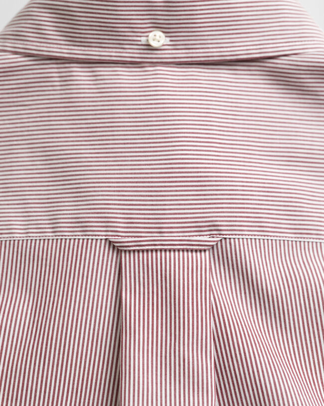 Chemise coupe regular en popeline à rayures Banker classique