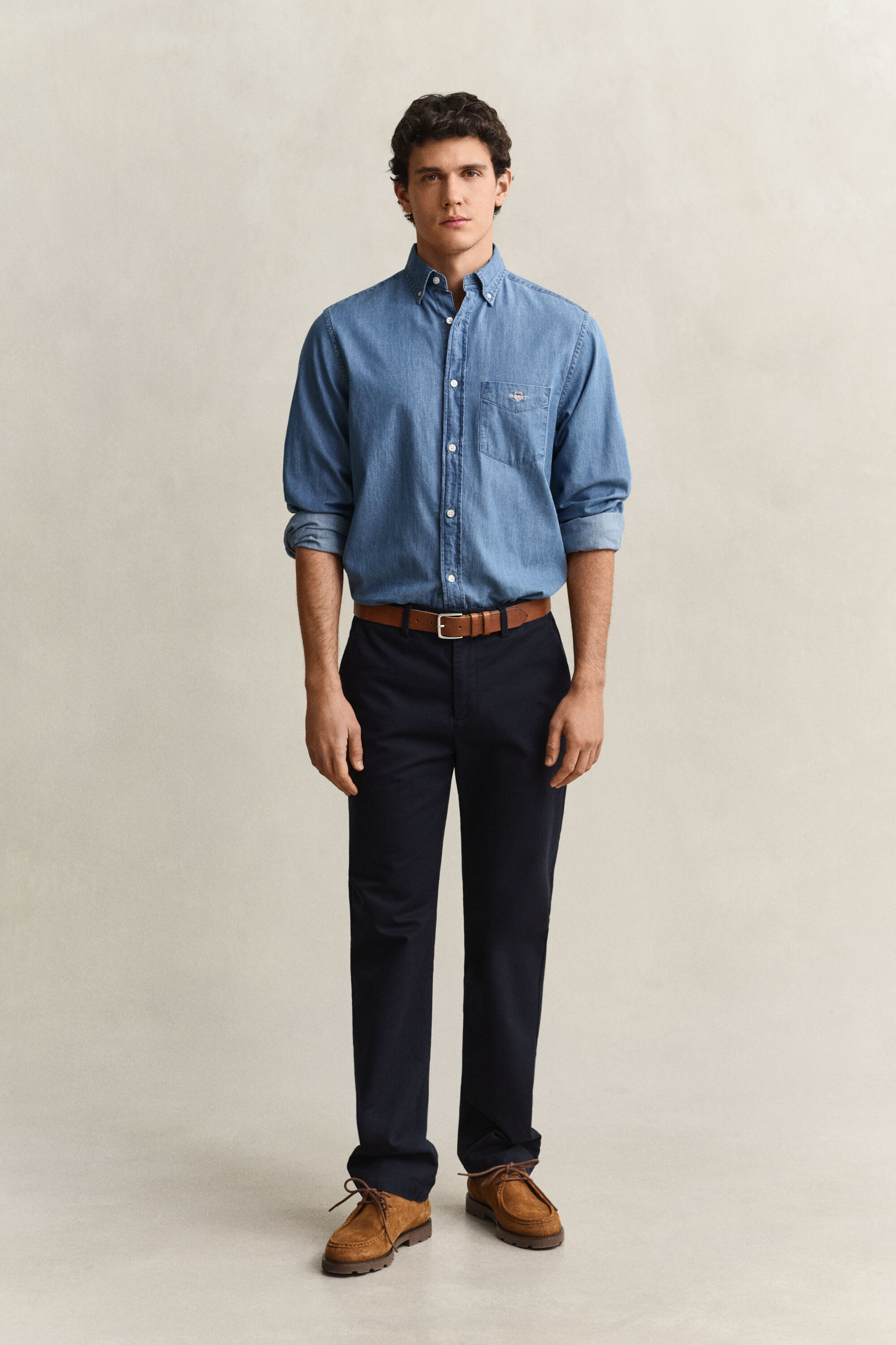 Pantalon chino élégant coupe regular
