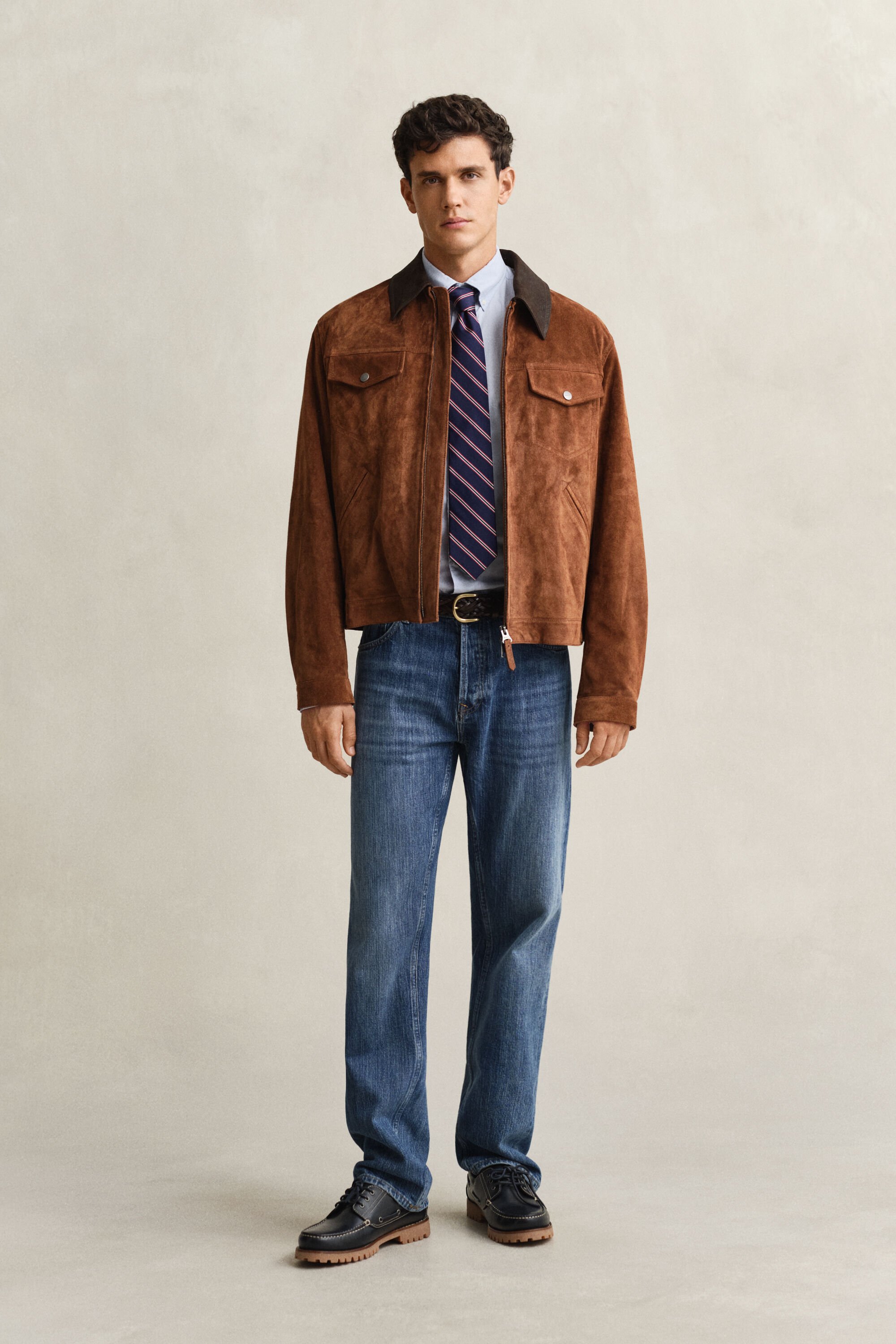 Chemise coupe slim en popeline classique