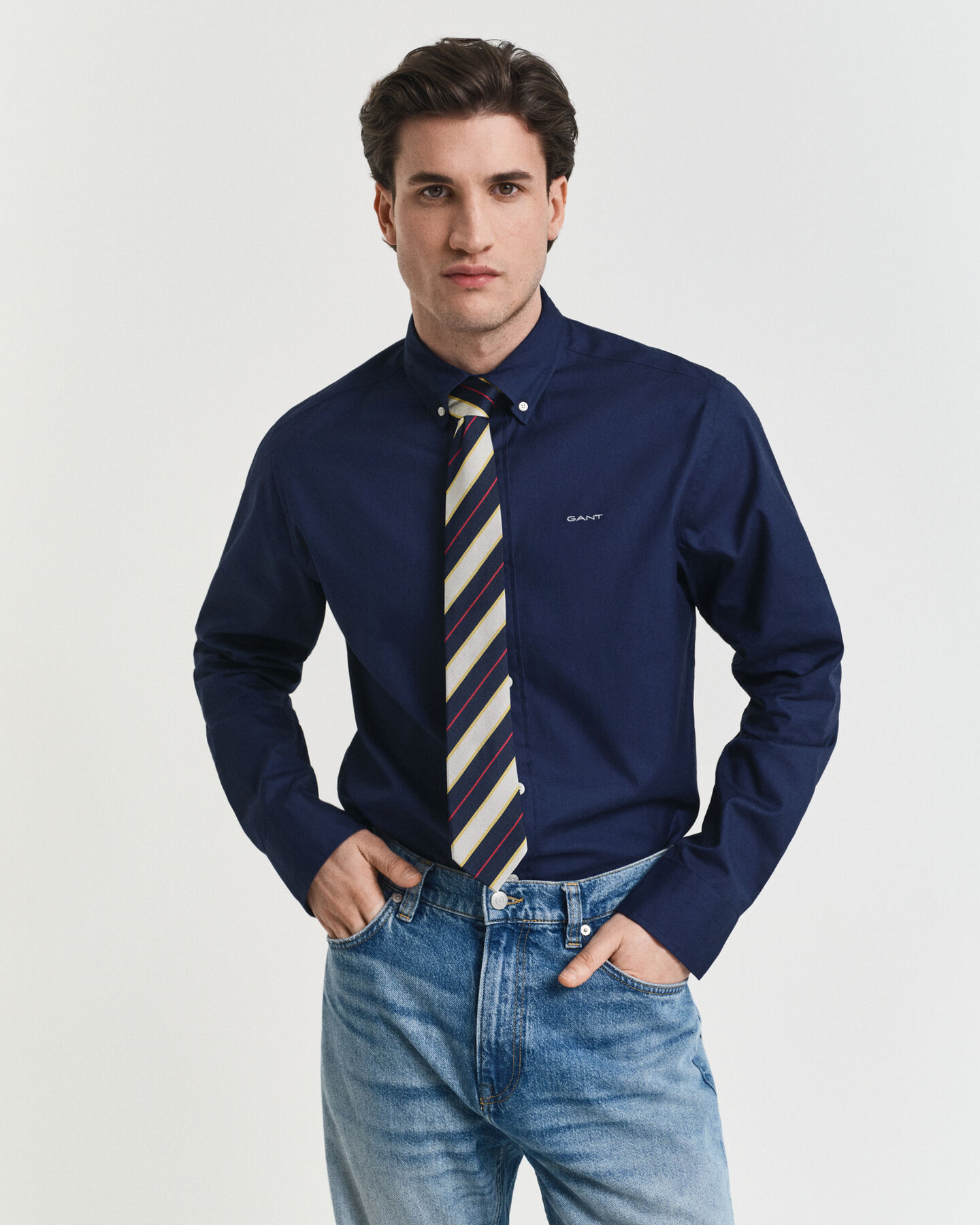 Chemise coupe regular en coton Oxford Pinpoint