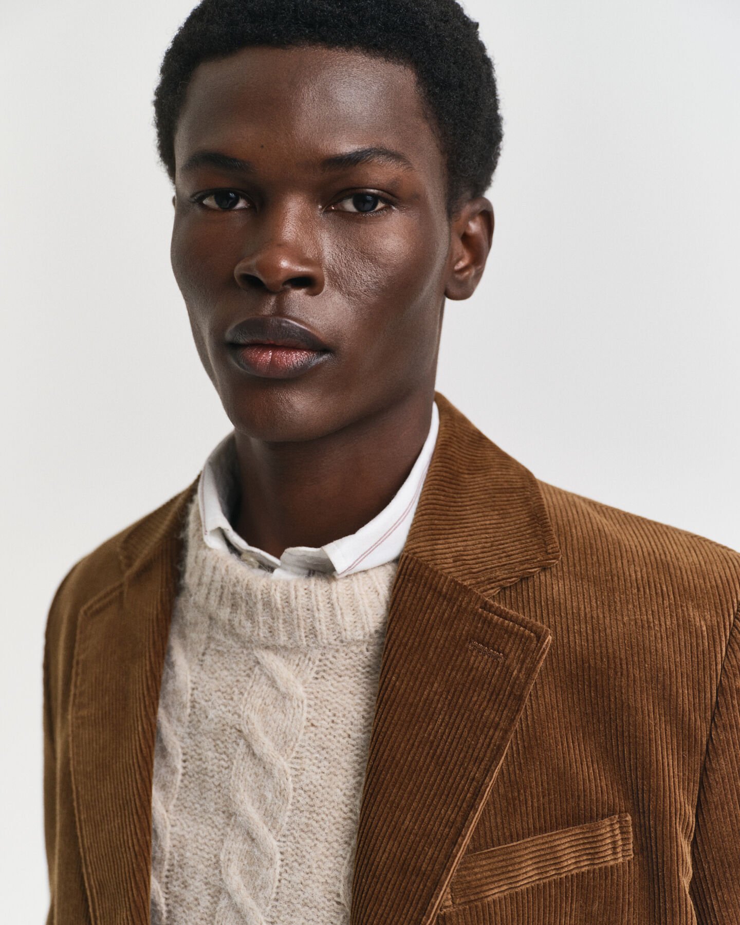 Veste blazer regular fit en velours côtelé