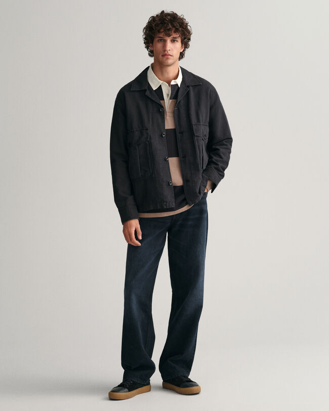 Heavy Rugger &agrave; rayures en colour-block