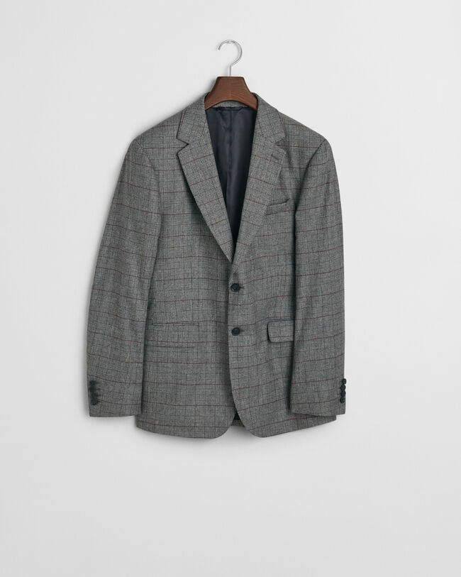 Veste blazer de costume à carreaux