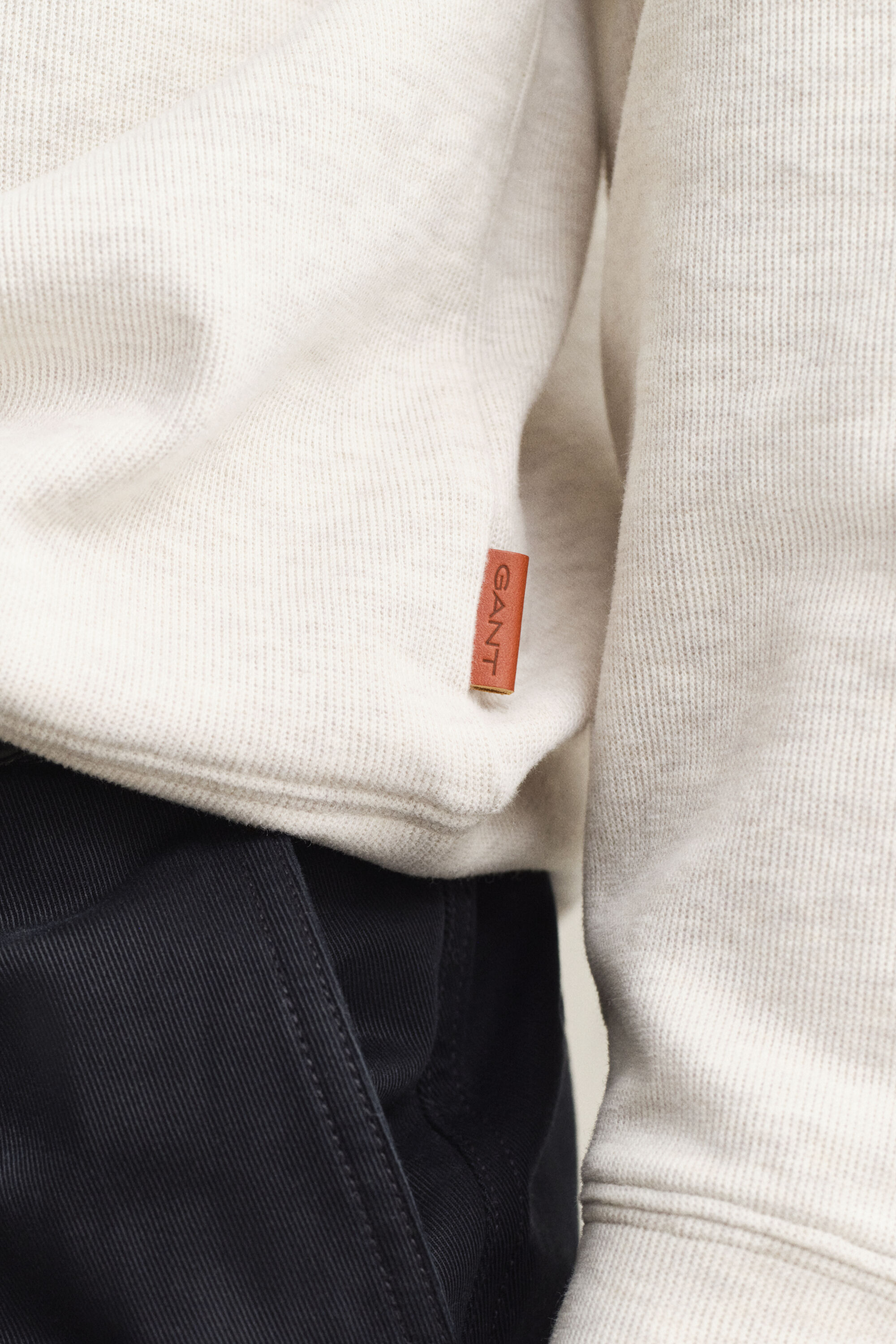Sweat-shirt léger style polo Sacker Rib