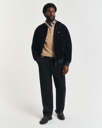 Pull à demi-zip en maille de coton torsadée