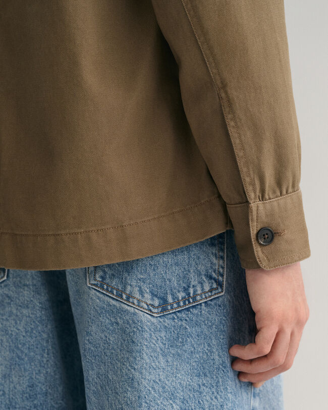 Surchemise en sergé brossé