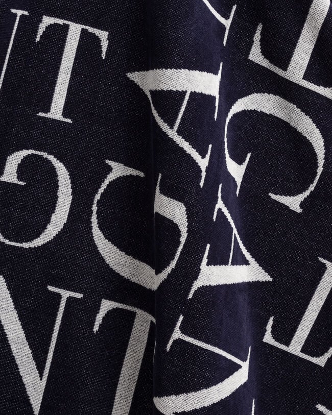 Serviette de plage &agrave; lettres imprim&eacute;es 100&nbsp;x&nbsp;180