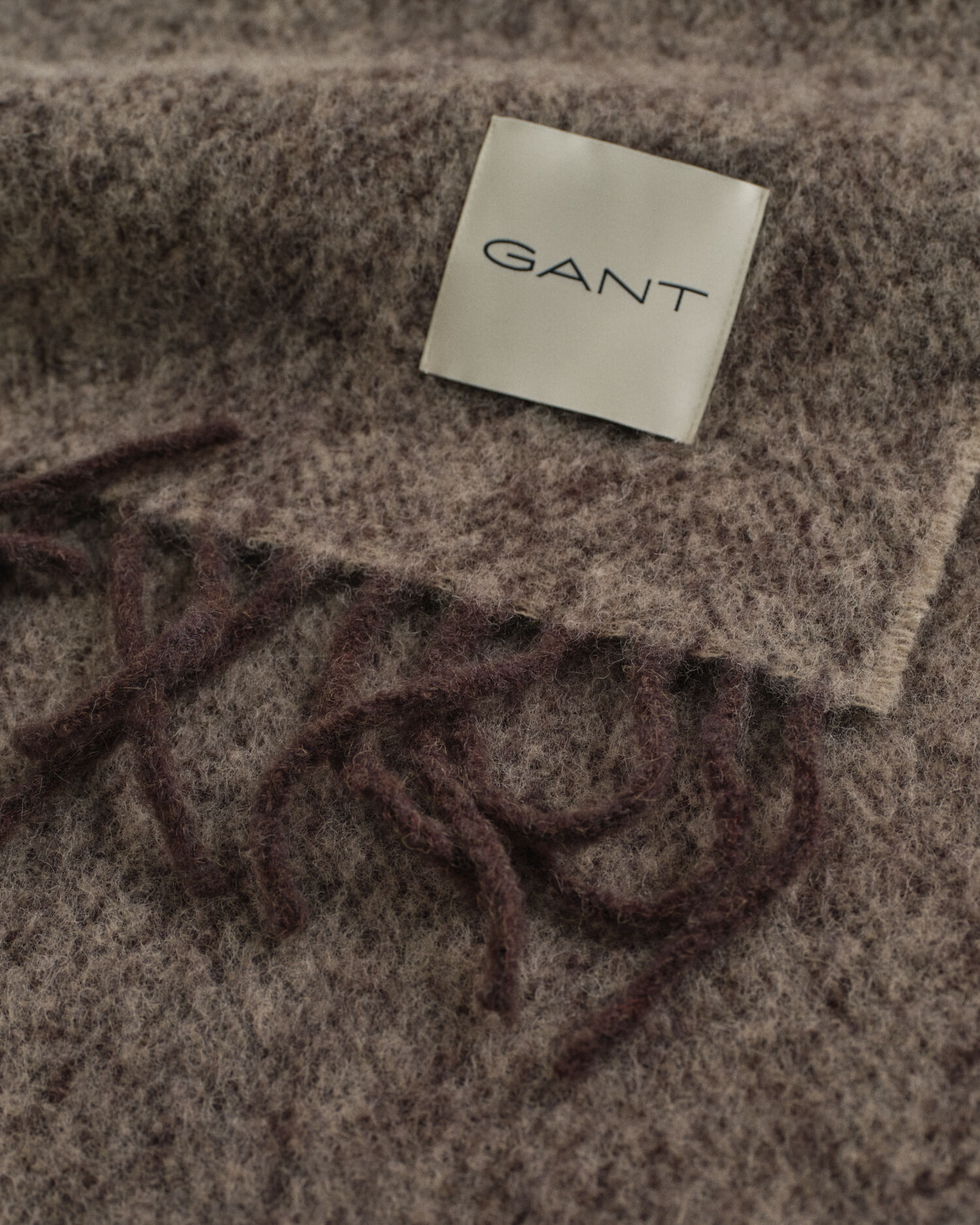 Écharpe en mohair et alpaga à chevrons