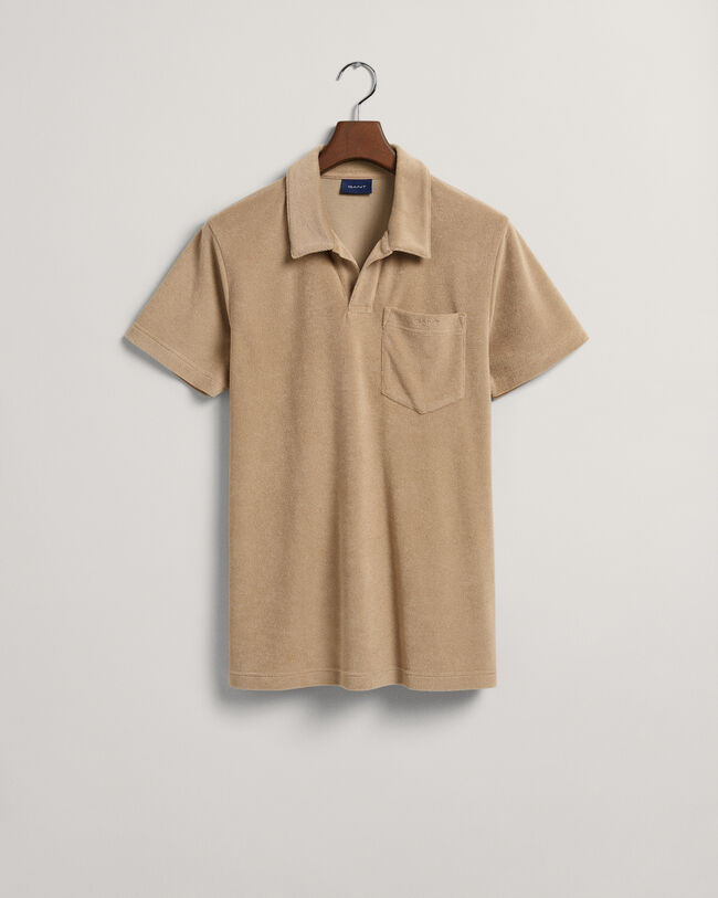 Polo en coton piqu&eacute; Terry Cloth