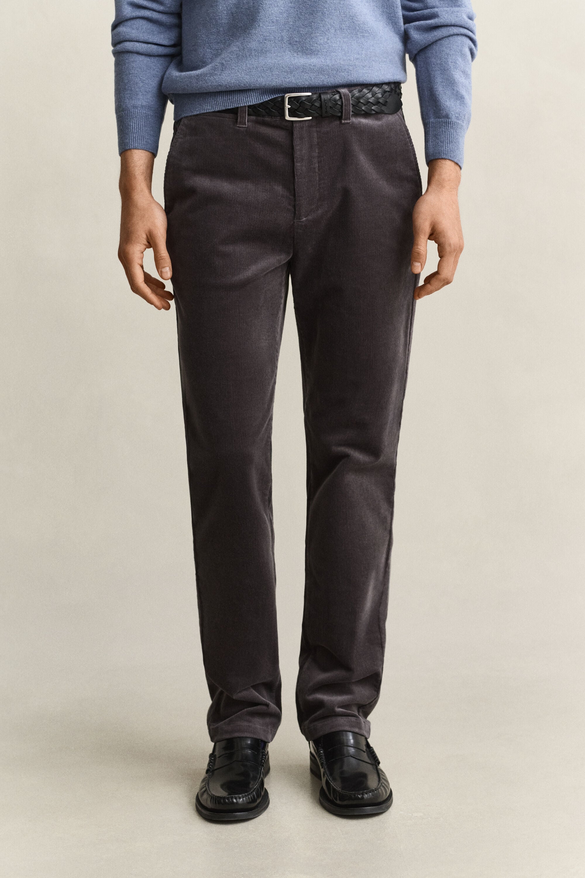 Pantalon Regular en velours côtelé