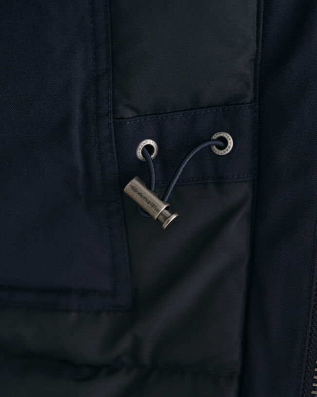 Veste style militaire en flanelle rembourrée