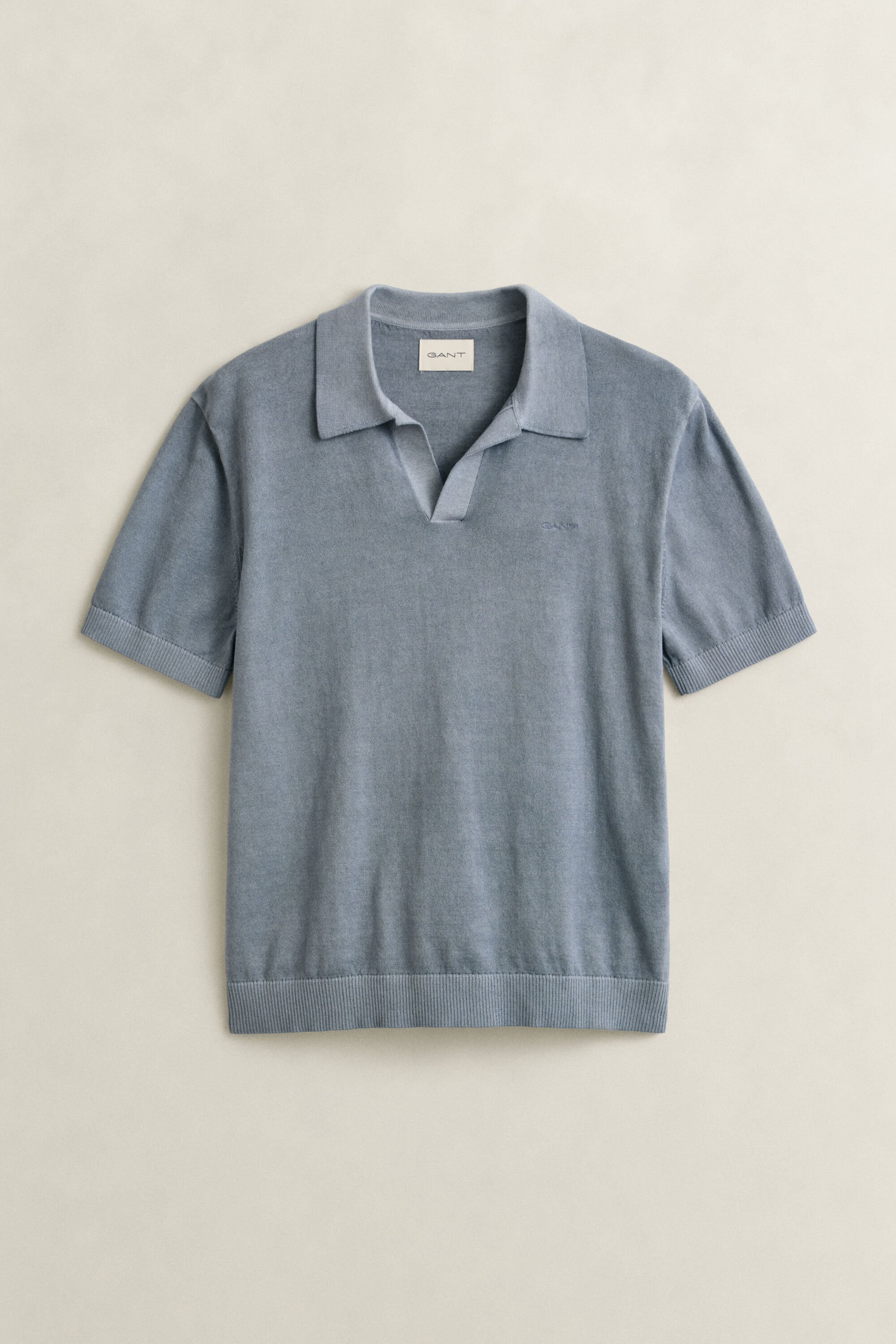 Pull façon polo effet délavé