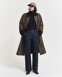 Pull col roulé en laine et cachemire doux