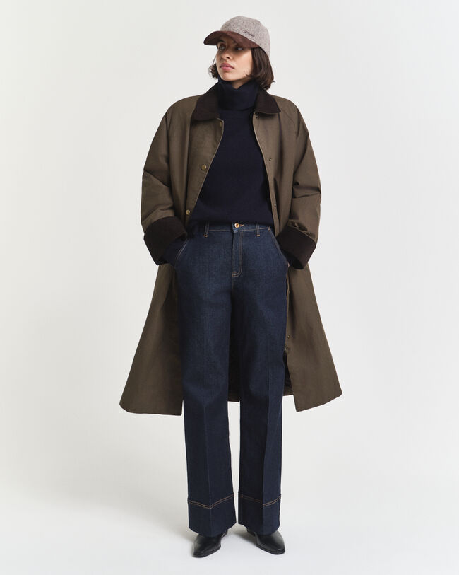 Pull col roulé en laine et cachemire doux