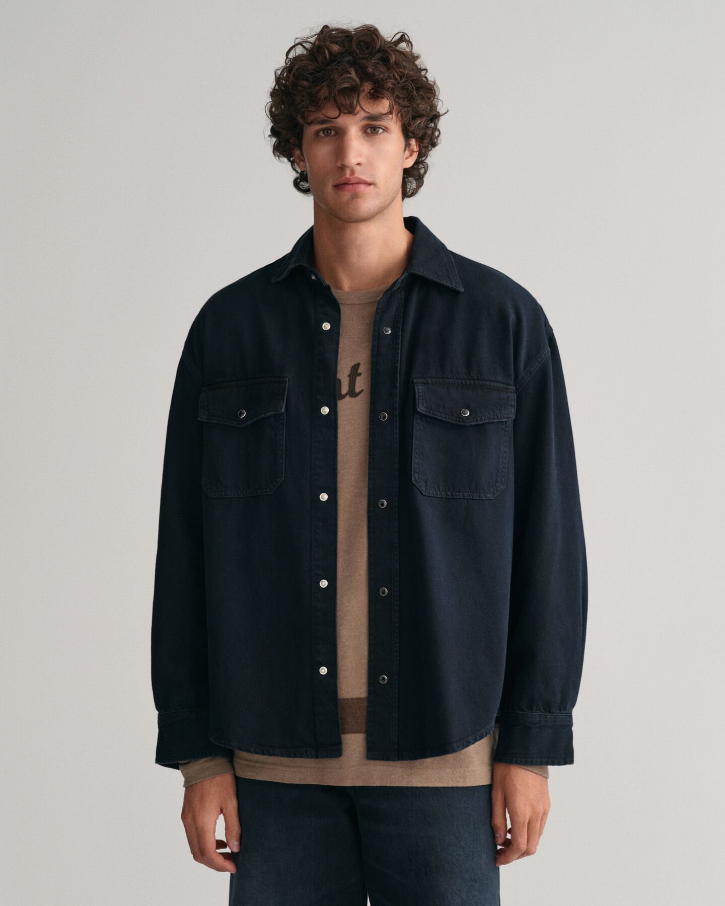 Chemise ultra-ample en denim