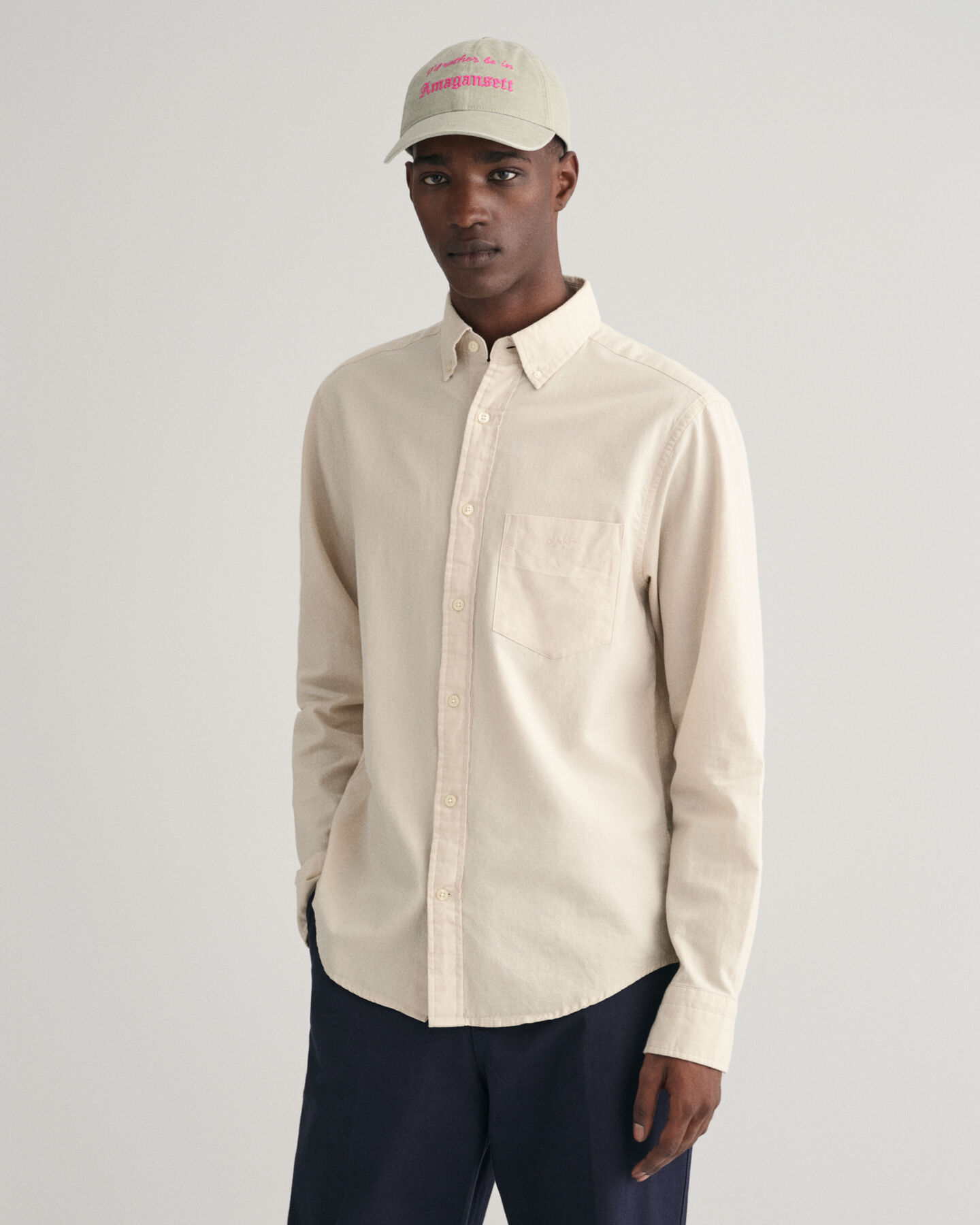 Chemise regular fit en coton Oxford Archive