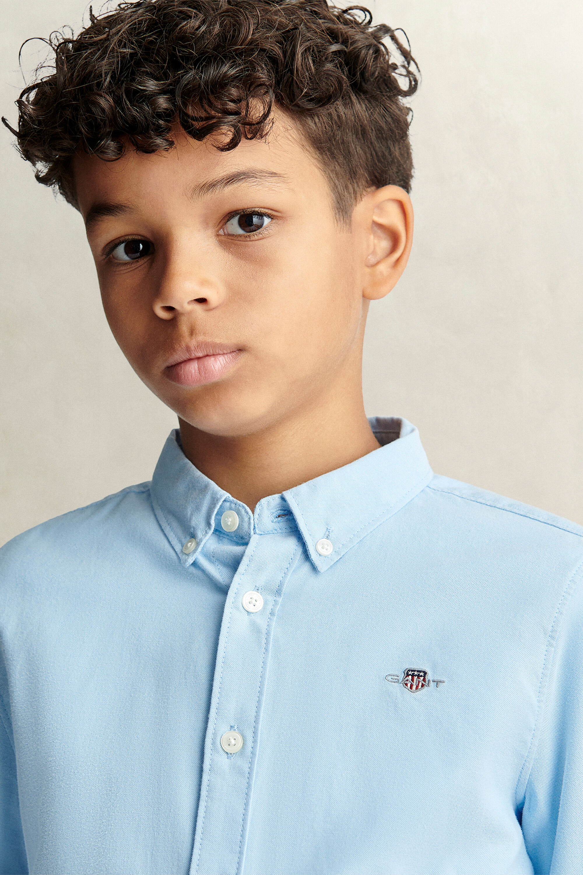 Chemise en coton Oxford Shield Ado Garçon