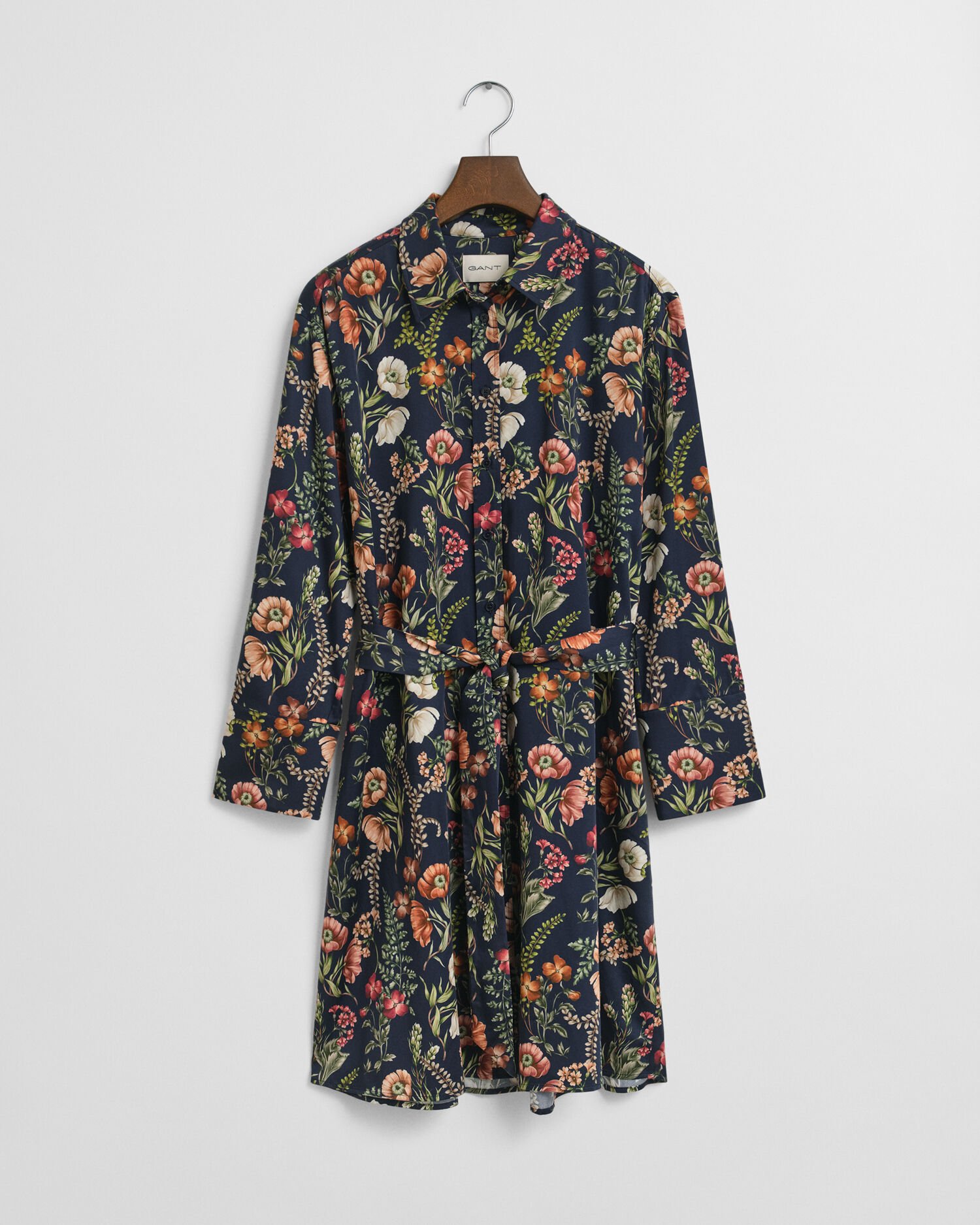 Robe-chemise en viscose à imprimé floral