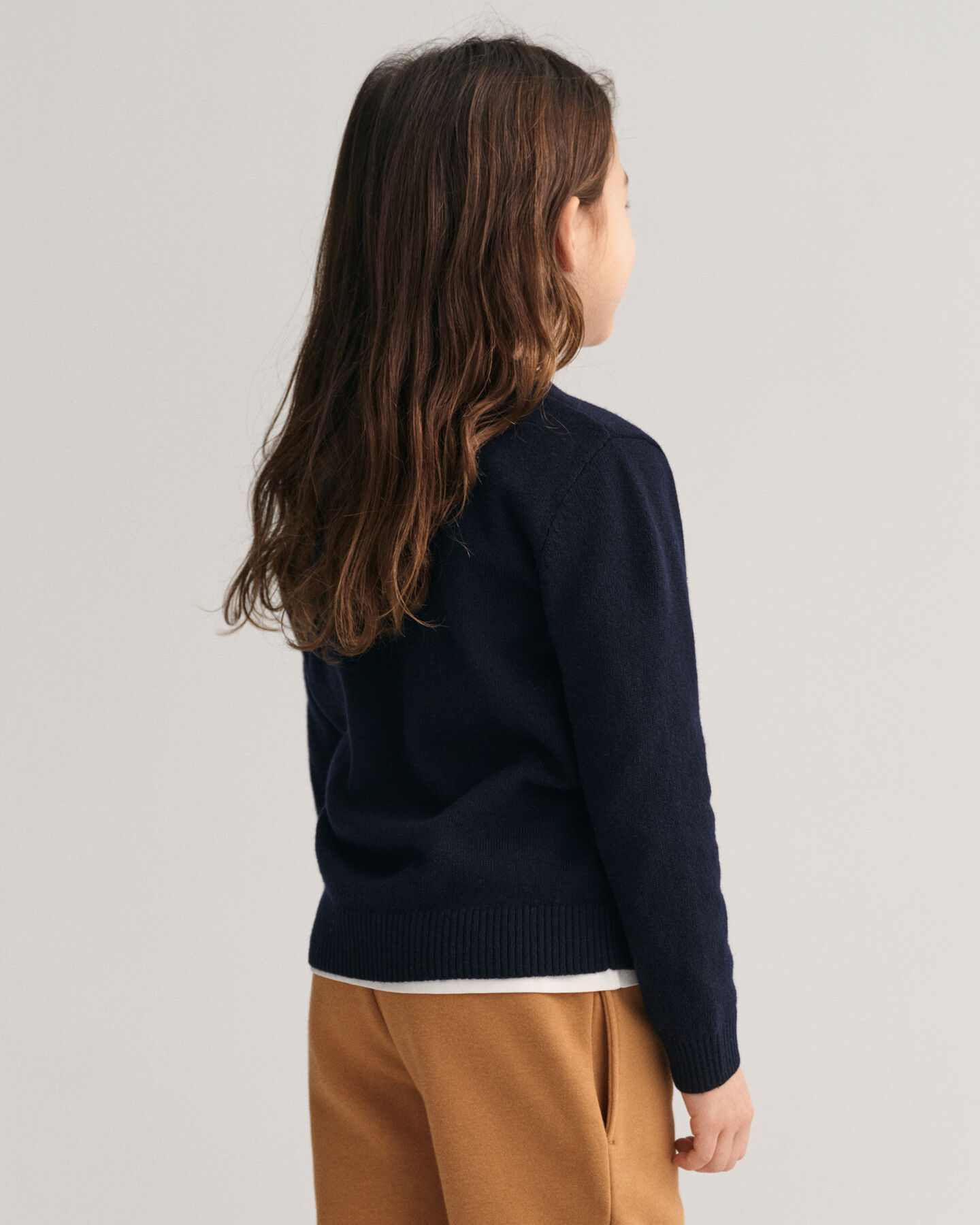 Pull ras du cou en laine d'agneau Shield Kids