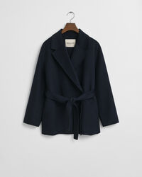 Veste cousue main avec ceinture