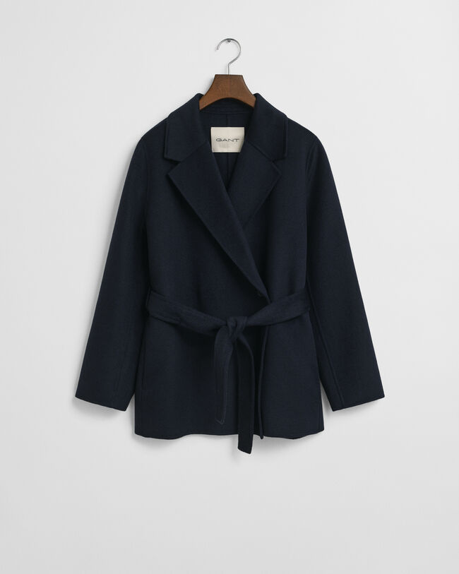 Veste cousue main avec ceinture