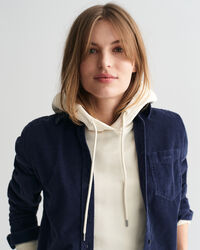 Chemise regular fit en velours côtelé