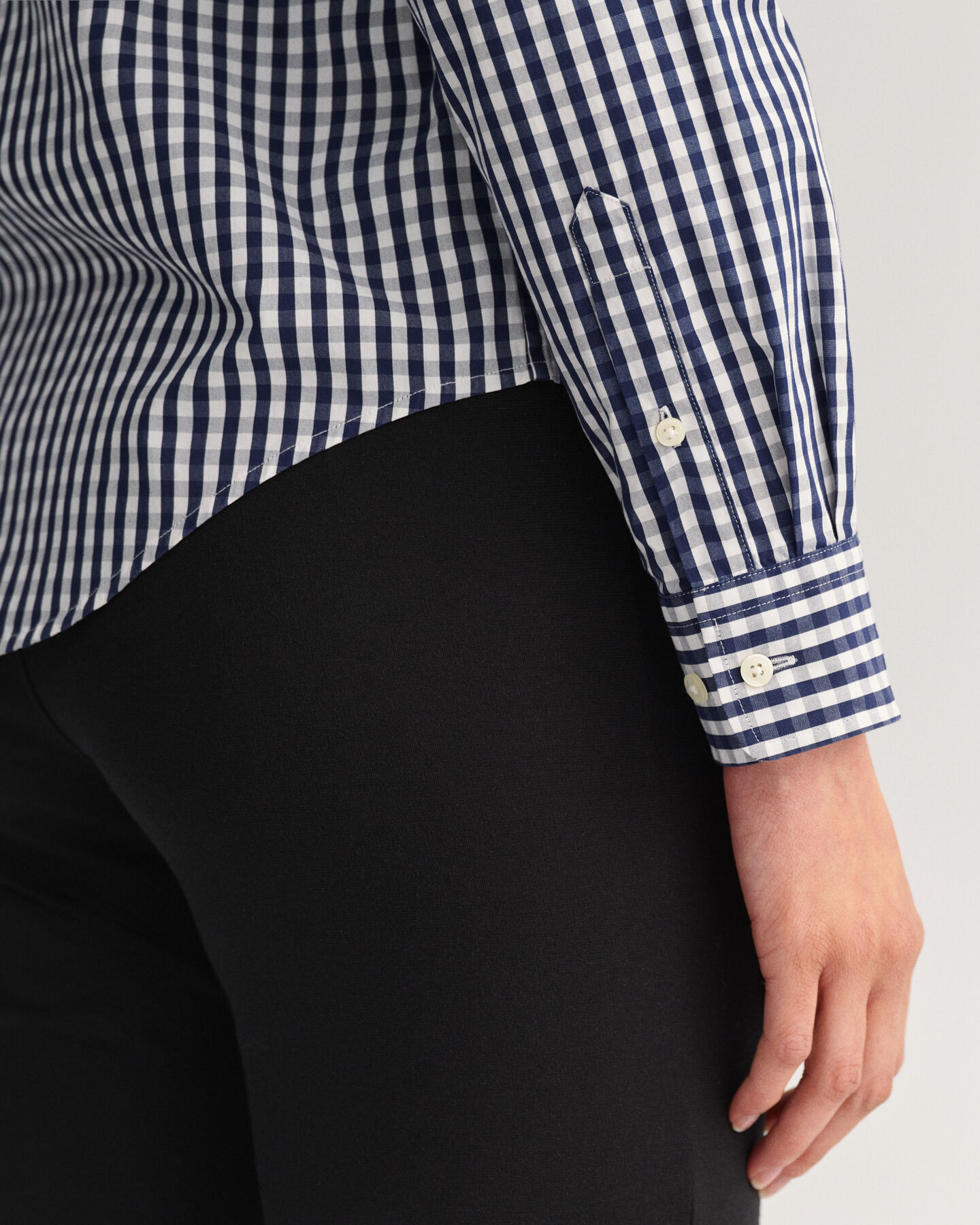 Chemise regular fit en popeline de coton vichy