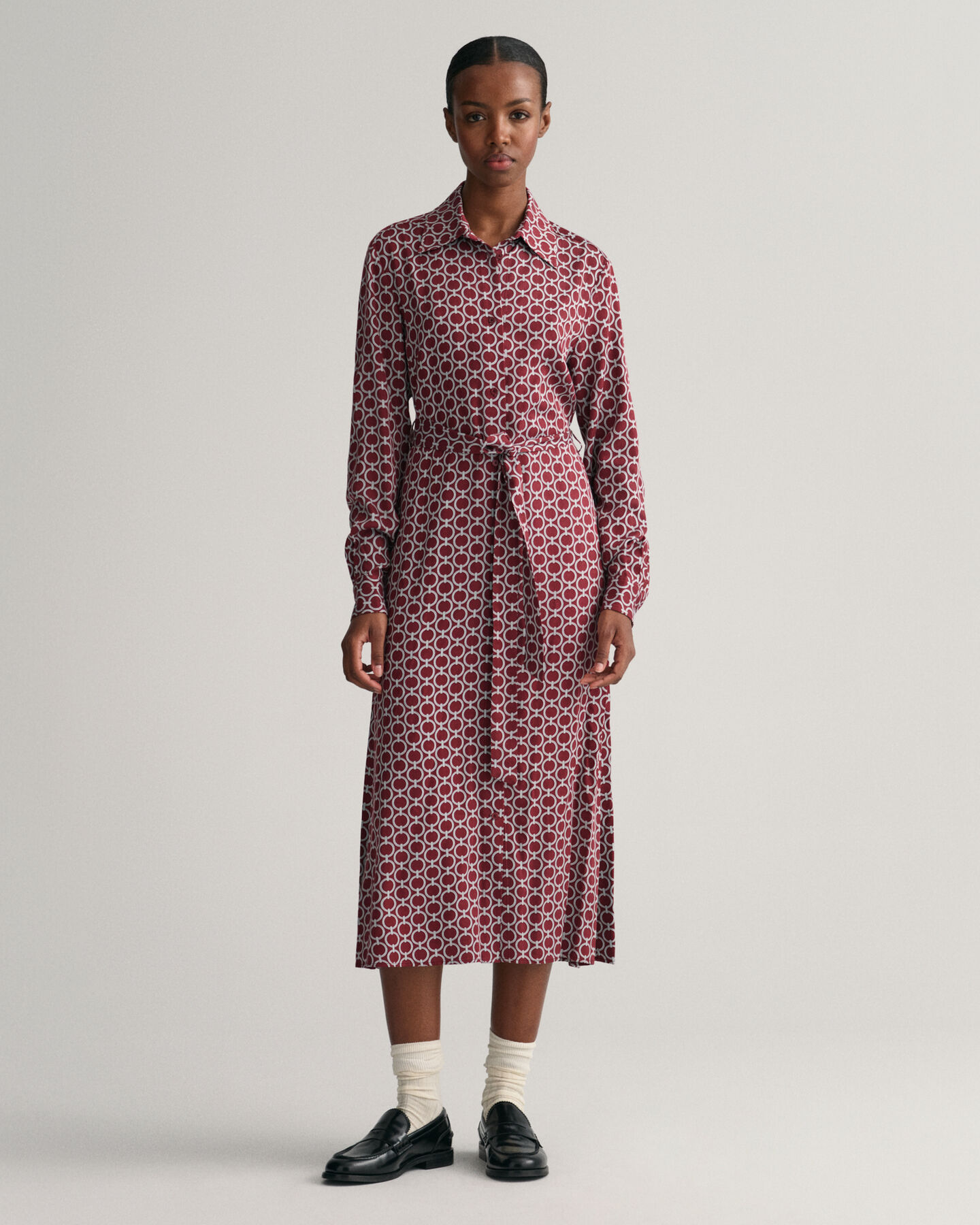 Robe-chemise slim fit Geometric