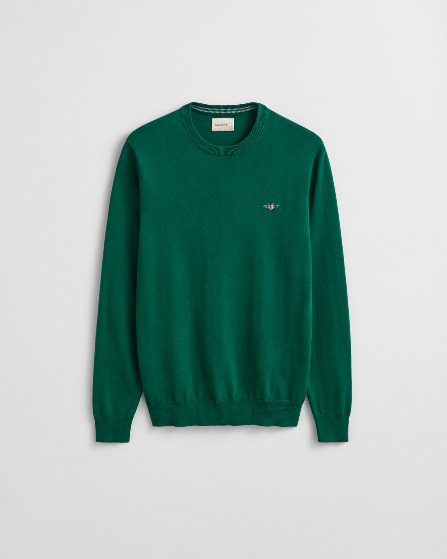 Pull col rond en coton classique