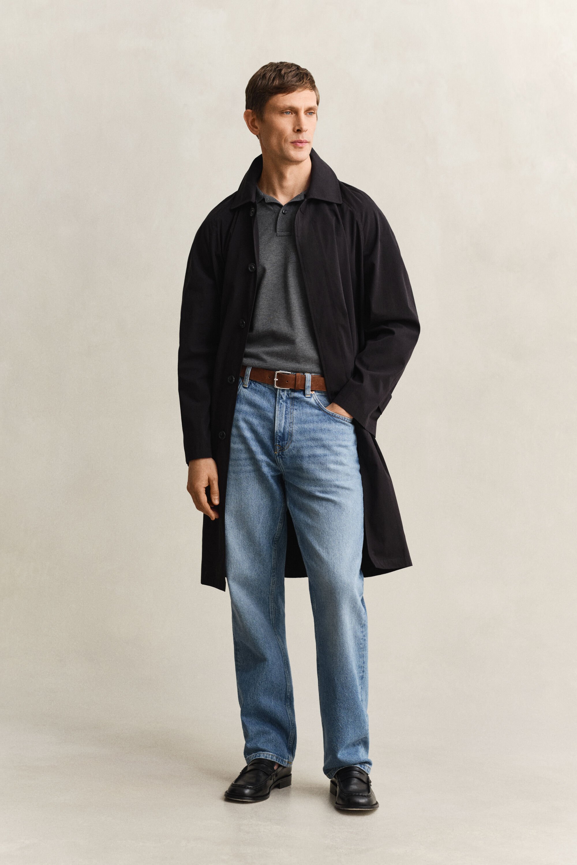 Polo coupe slim en coton piqué Shield