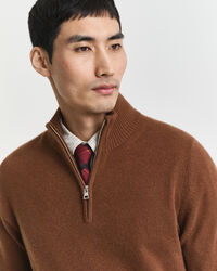 Pull à demi-zip en cachemire