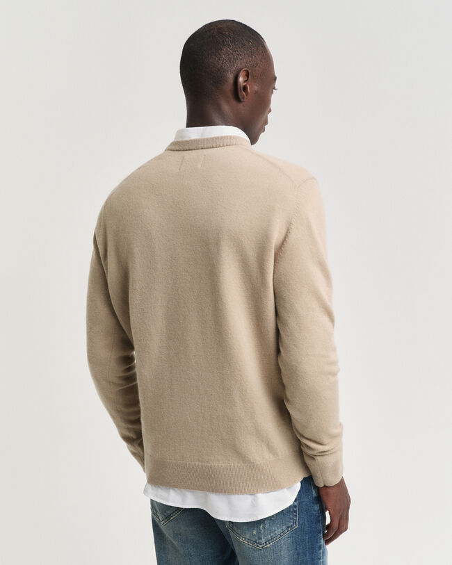 Pull ras du cou en laine d'agneau extrafine Seasonal Essential