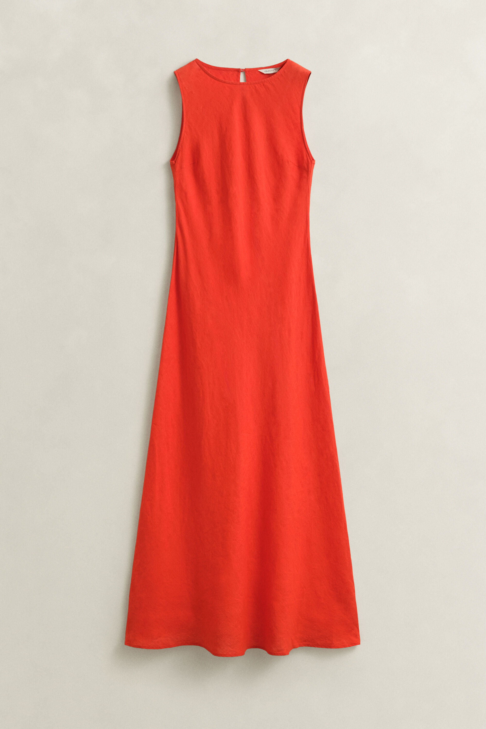 Robe midi coupée dans le biais en lin