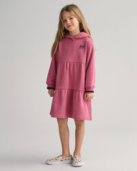 Robe sweat &agrave; capuche avec volants GANT USA Girls