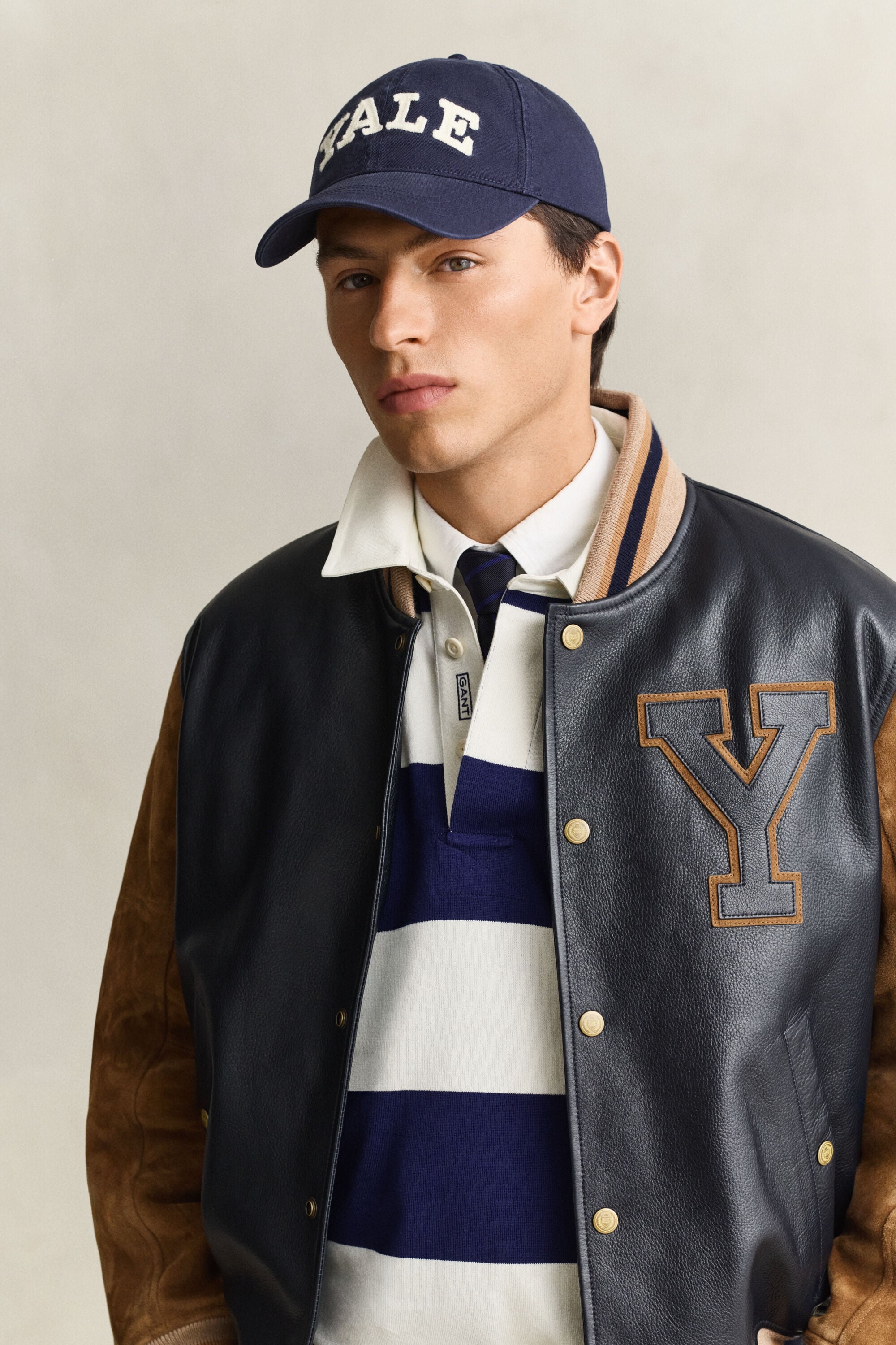 Casquette en sergé de coton délavé Gant x Yale