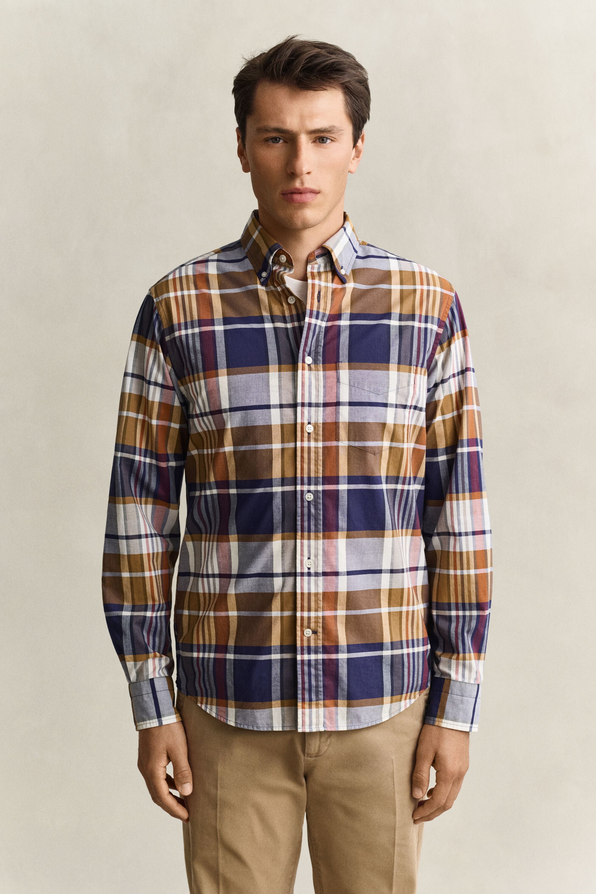Chemise en popeline à carreaux Gant x Yale
