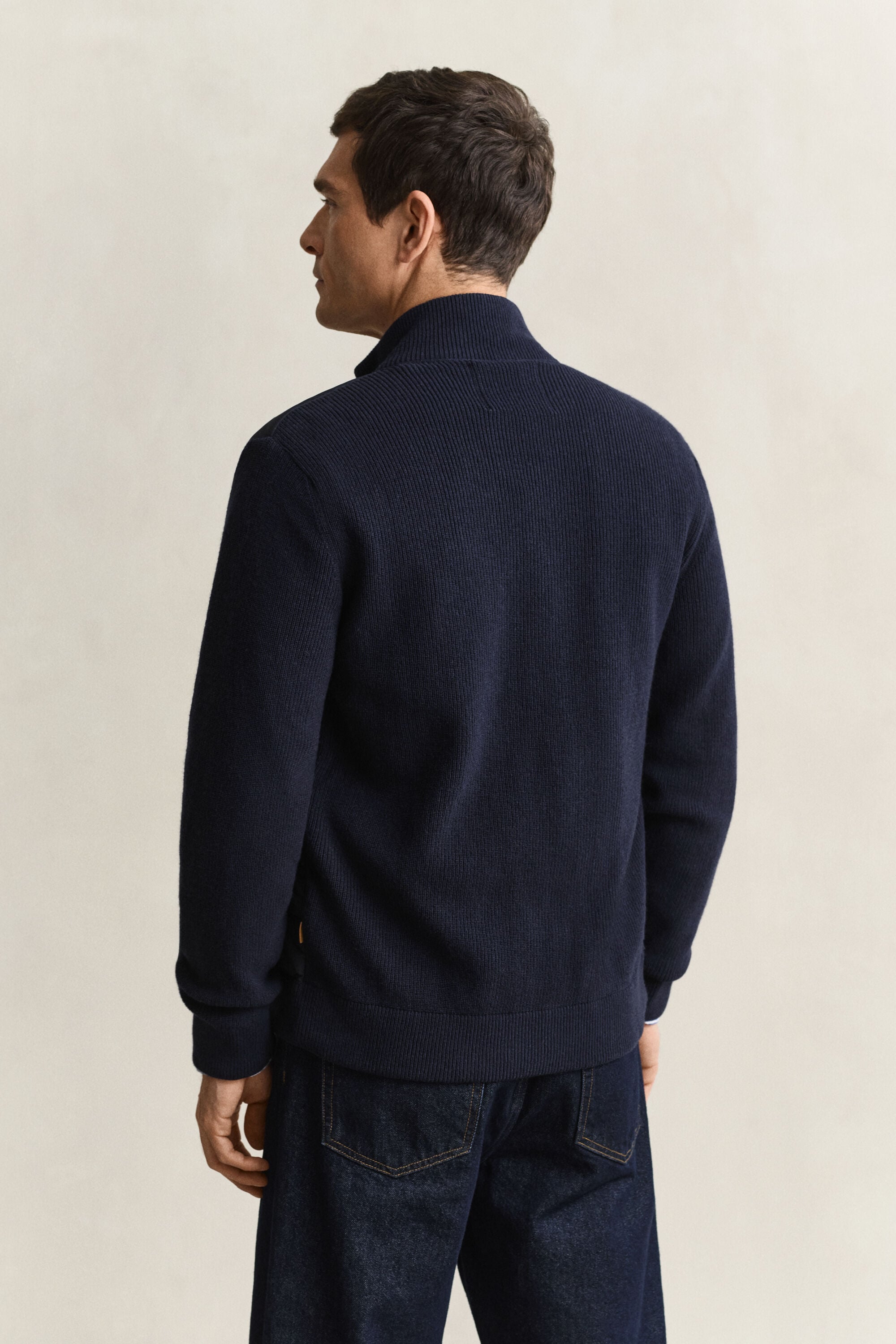 Cardigan zippé hybride