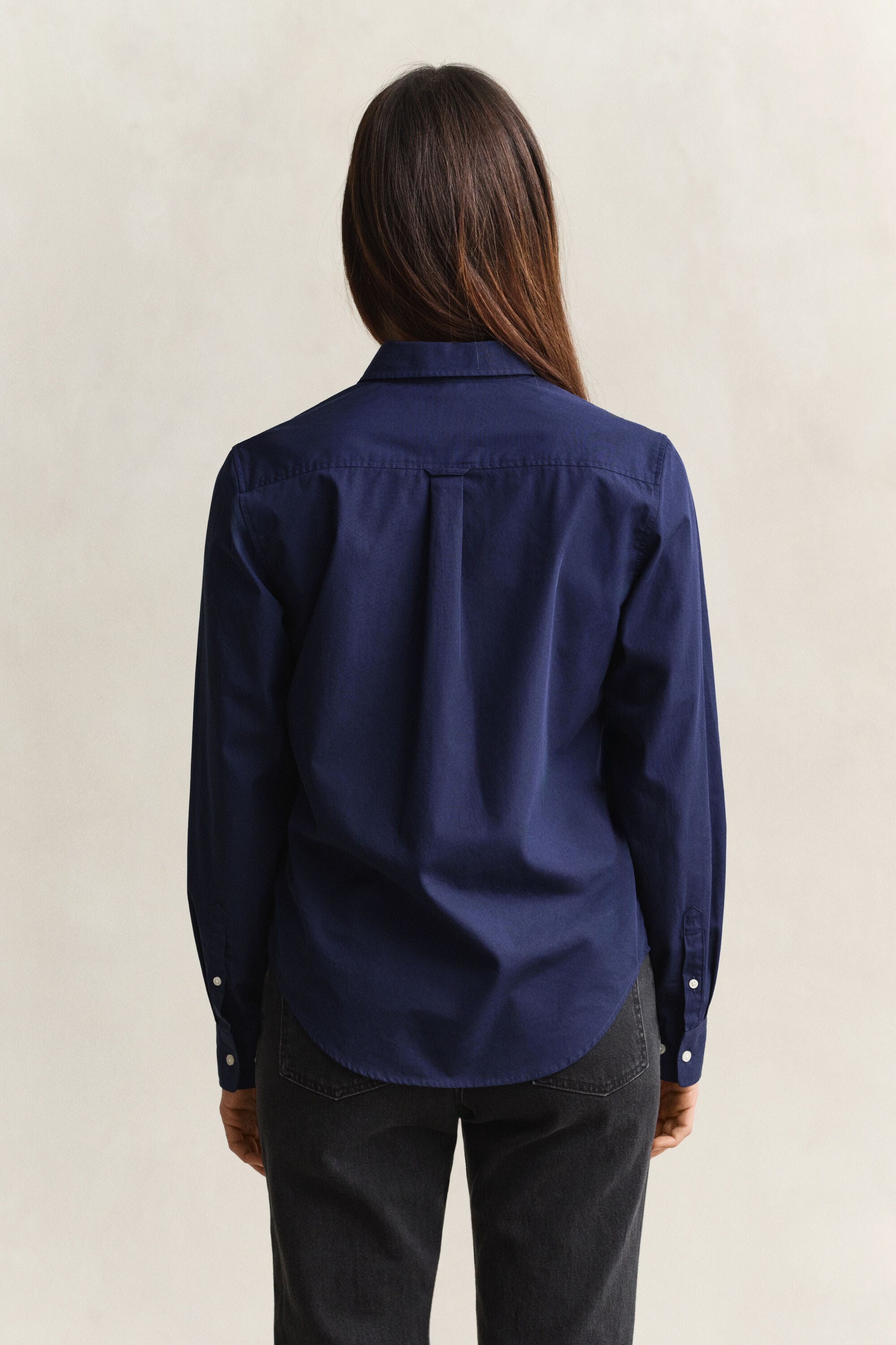 Chemise coupe regular en popeline classique