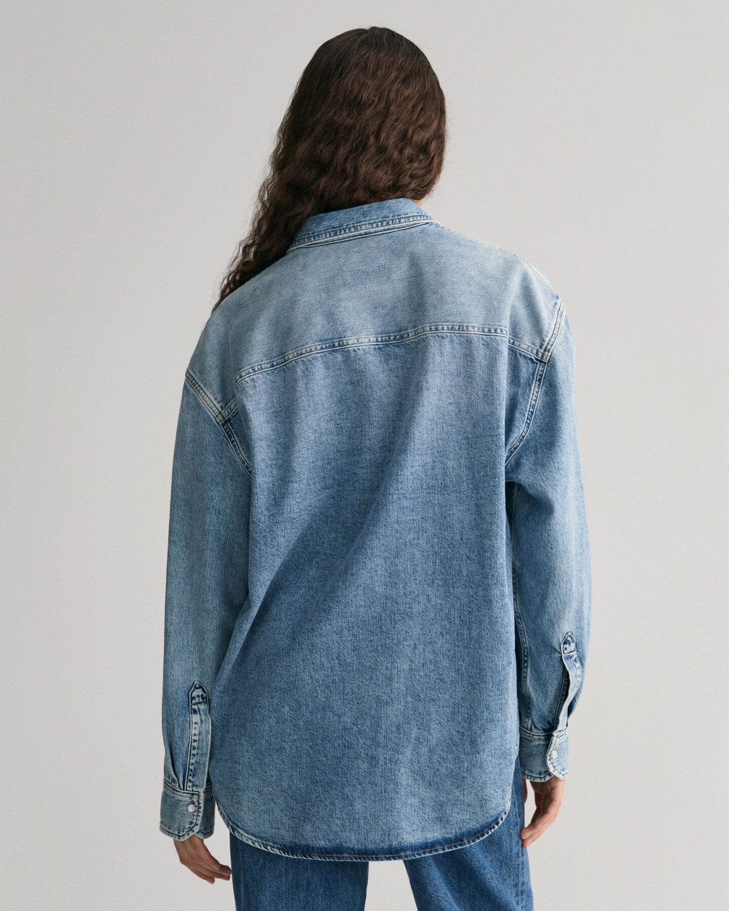 Chemise ultra-ample en denim