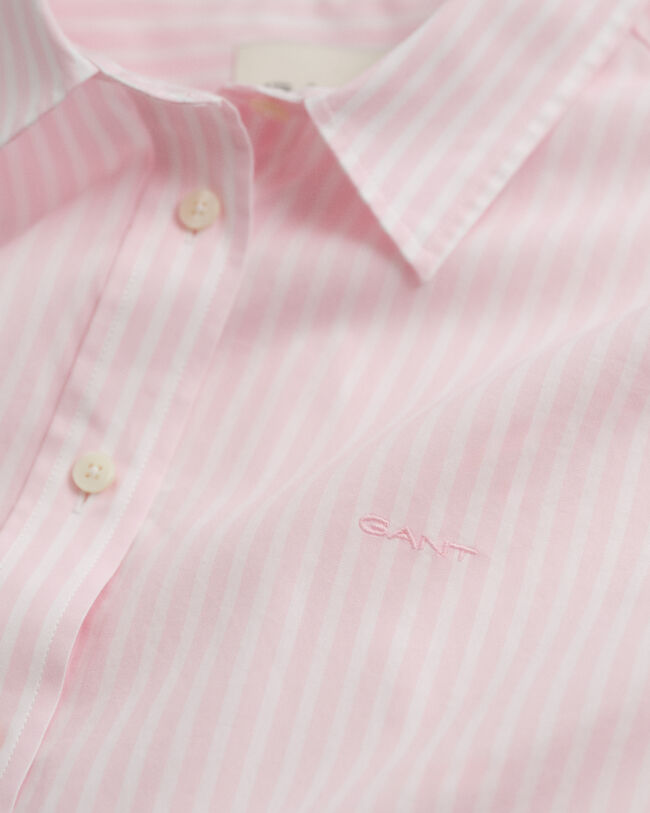 Chemise coupe regular en popeline à rayures classique