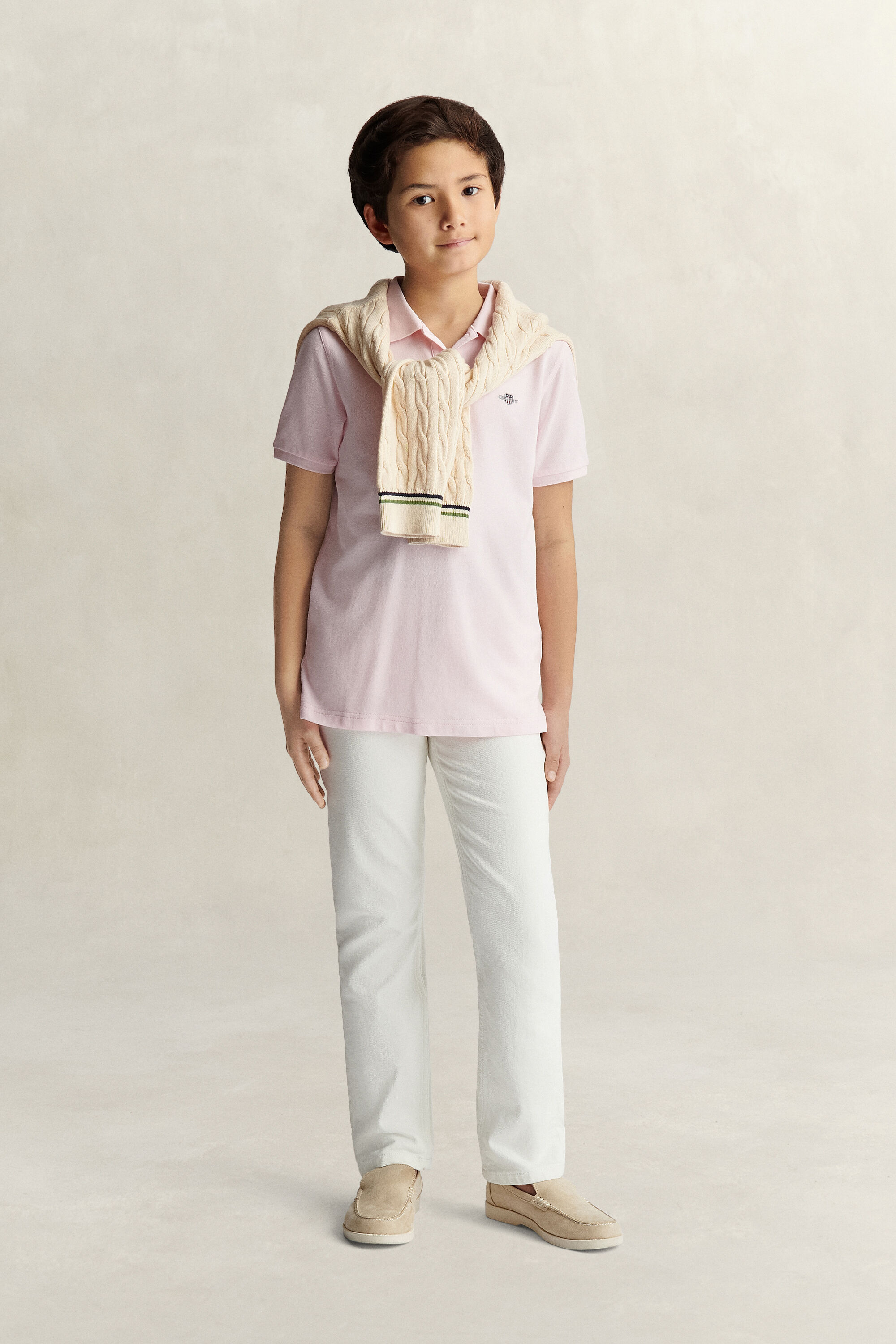 Polo en coton piqué Shield Ado