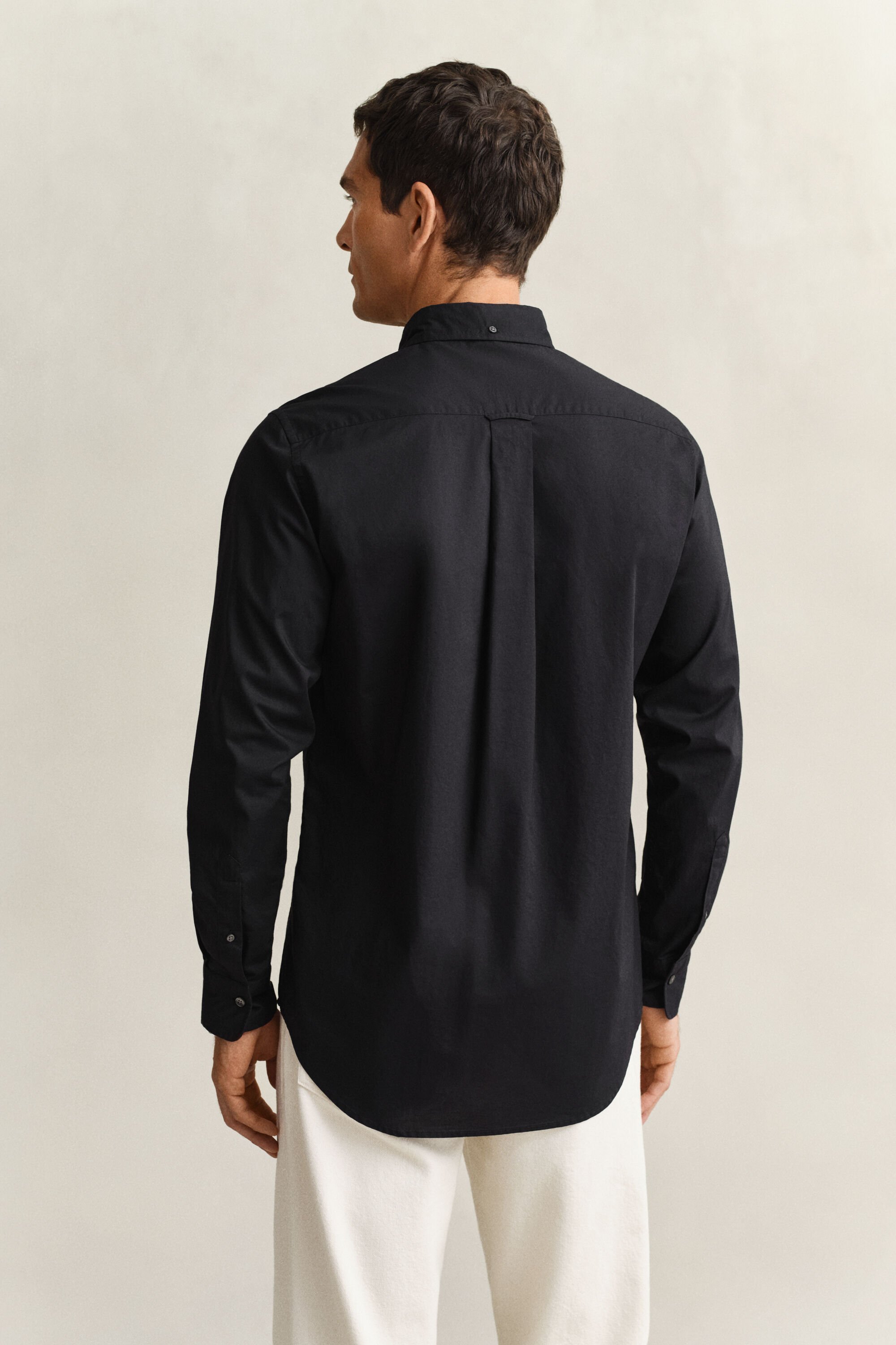 Chemise coupe regular en popeline classique