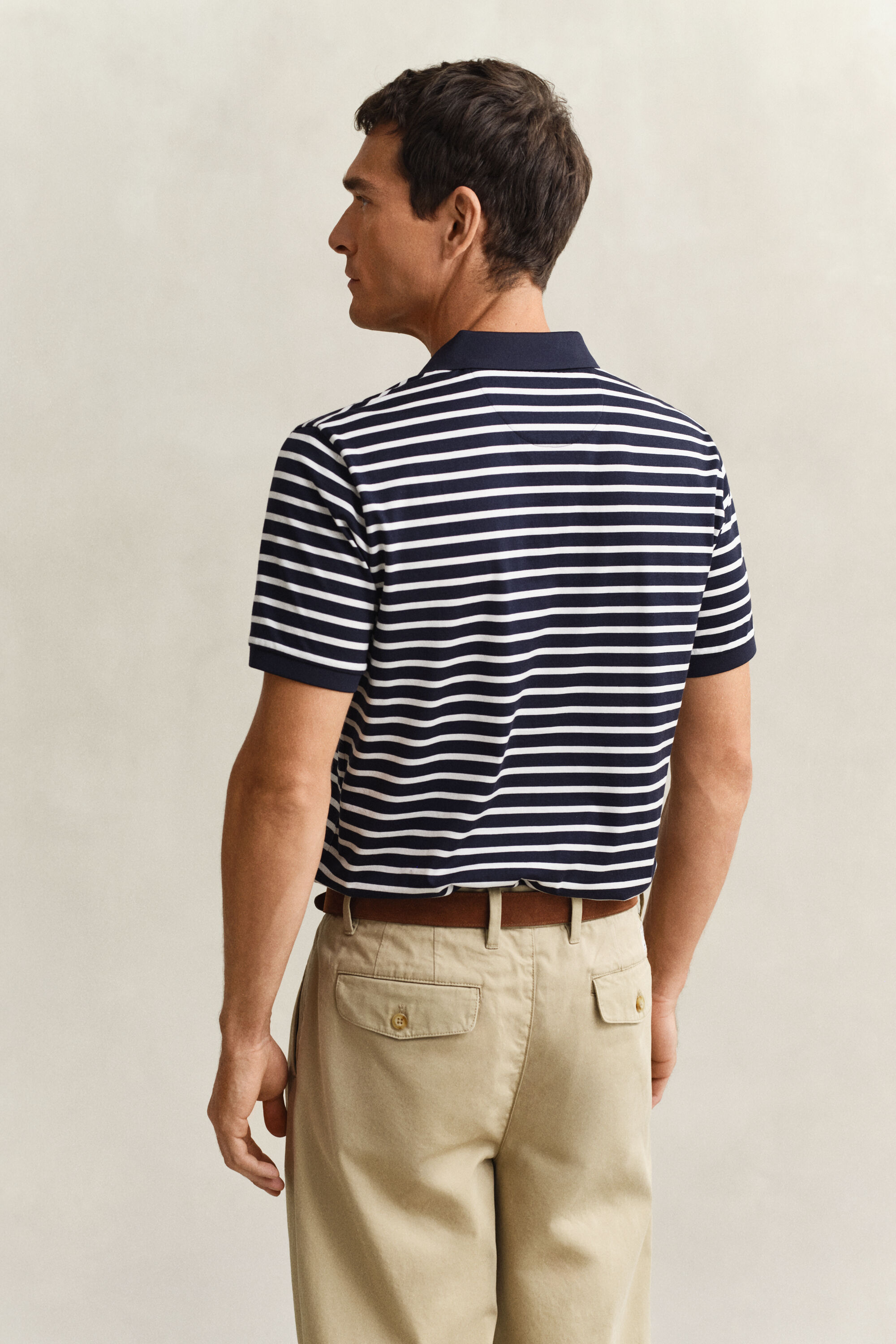 Polo à rayures en coton Pima