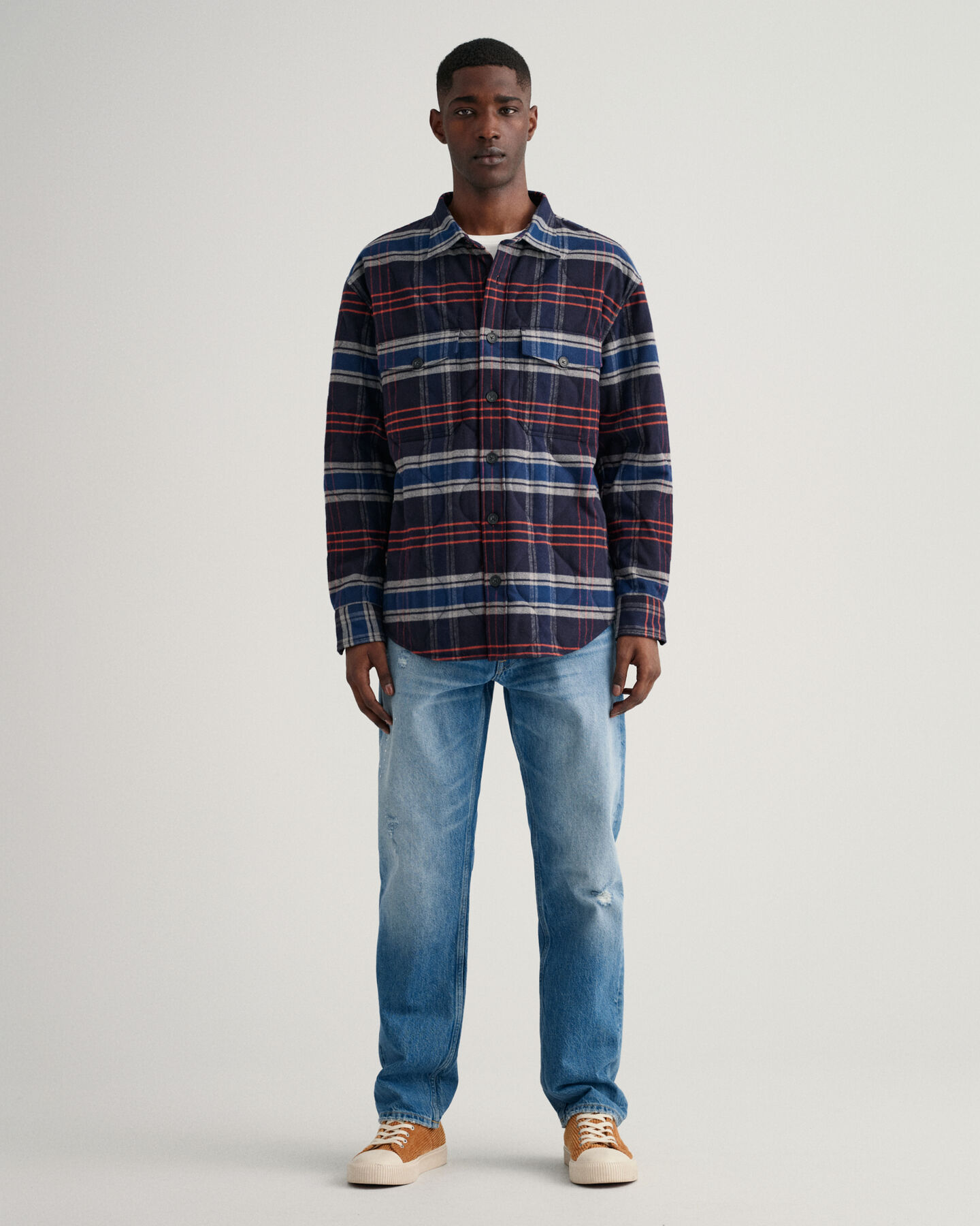 Surchemise en flanelle matelassée