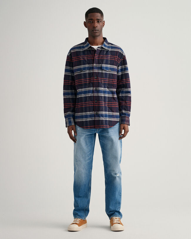 Surchemise en flanelle matelassée
