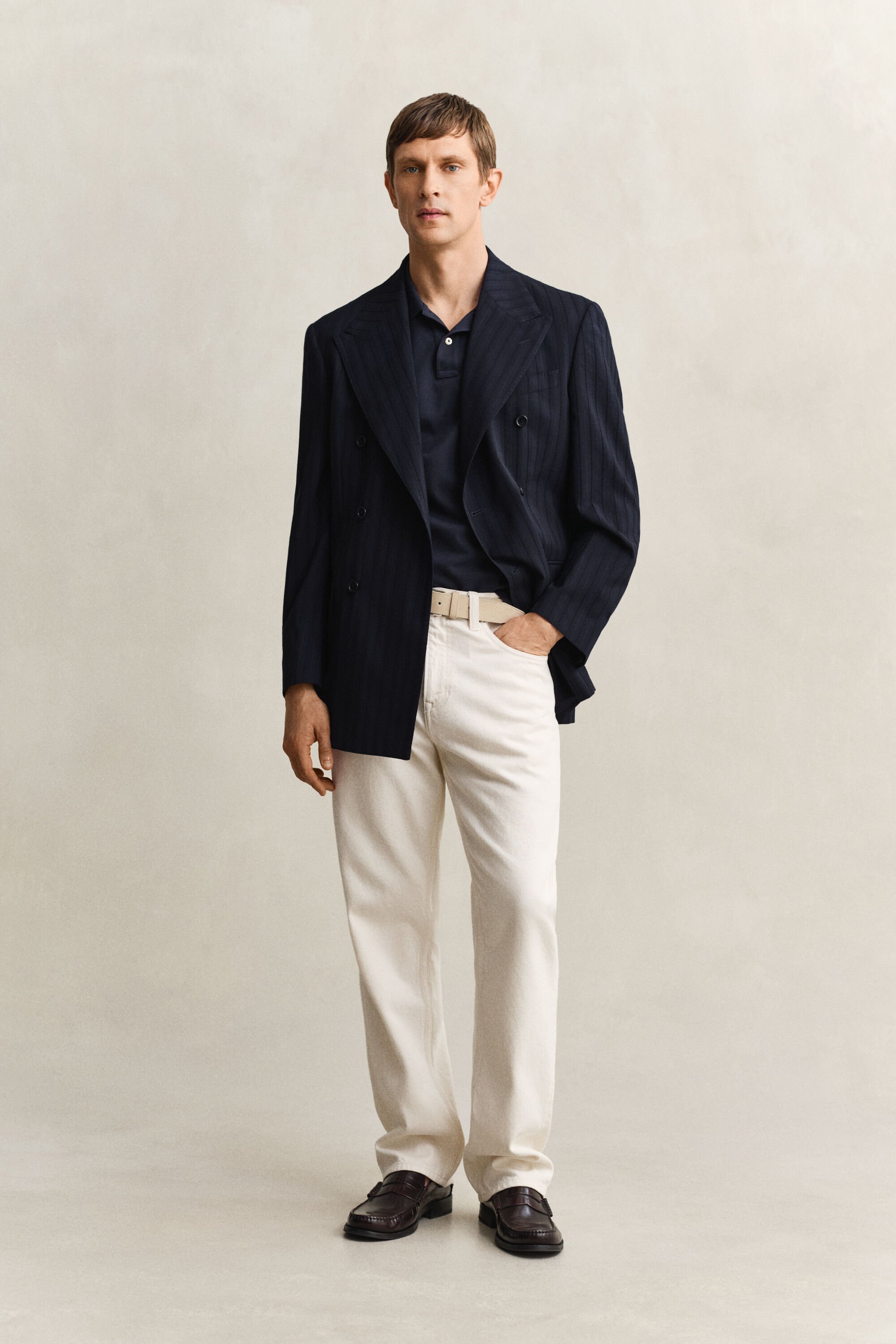 Polo coupe slim en coton piqué Shield