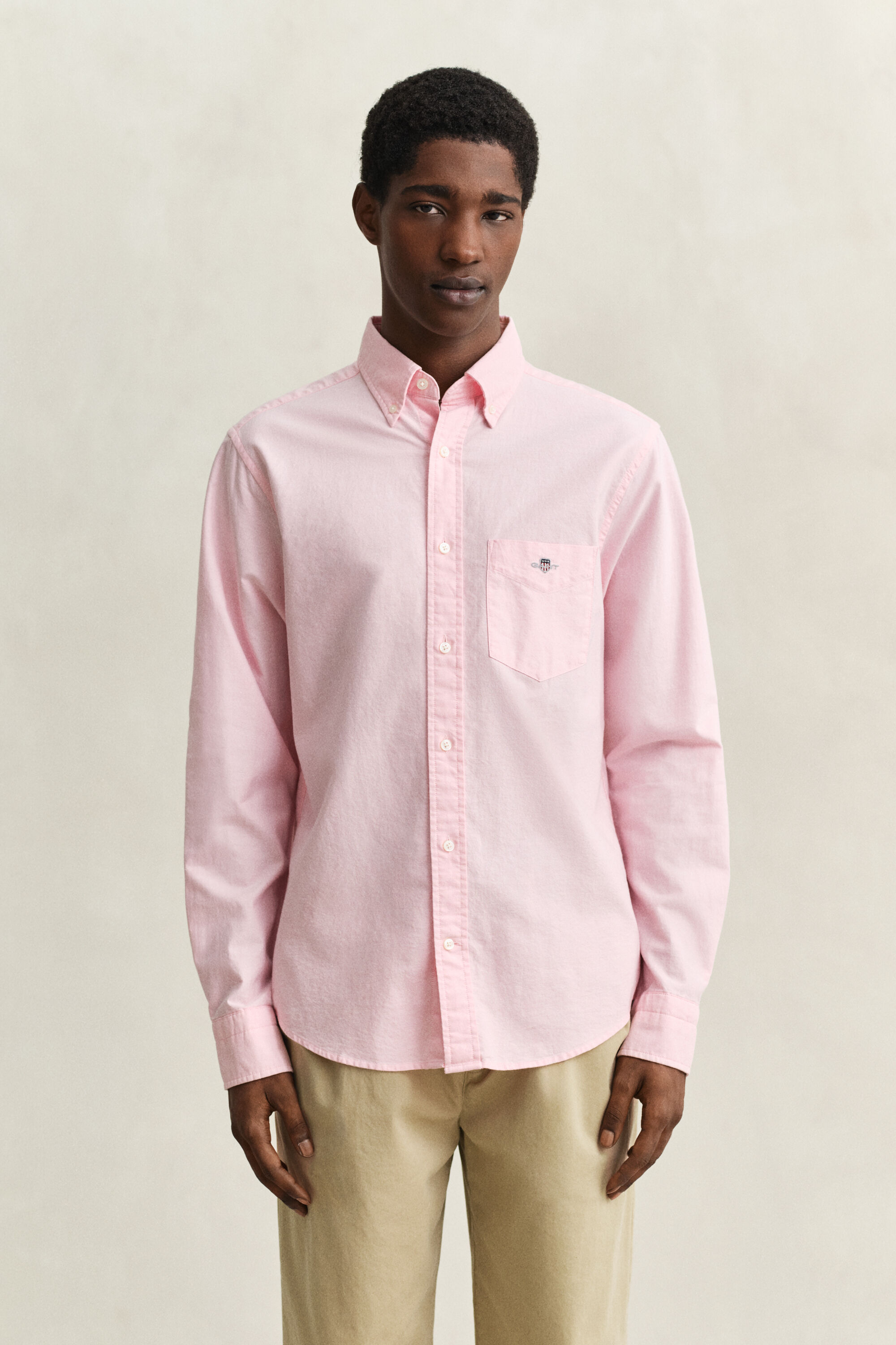 Chemise coupe regular en coton Oxford classique